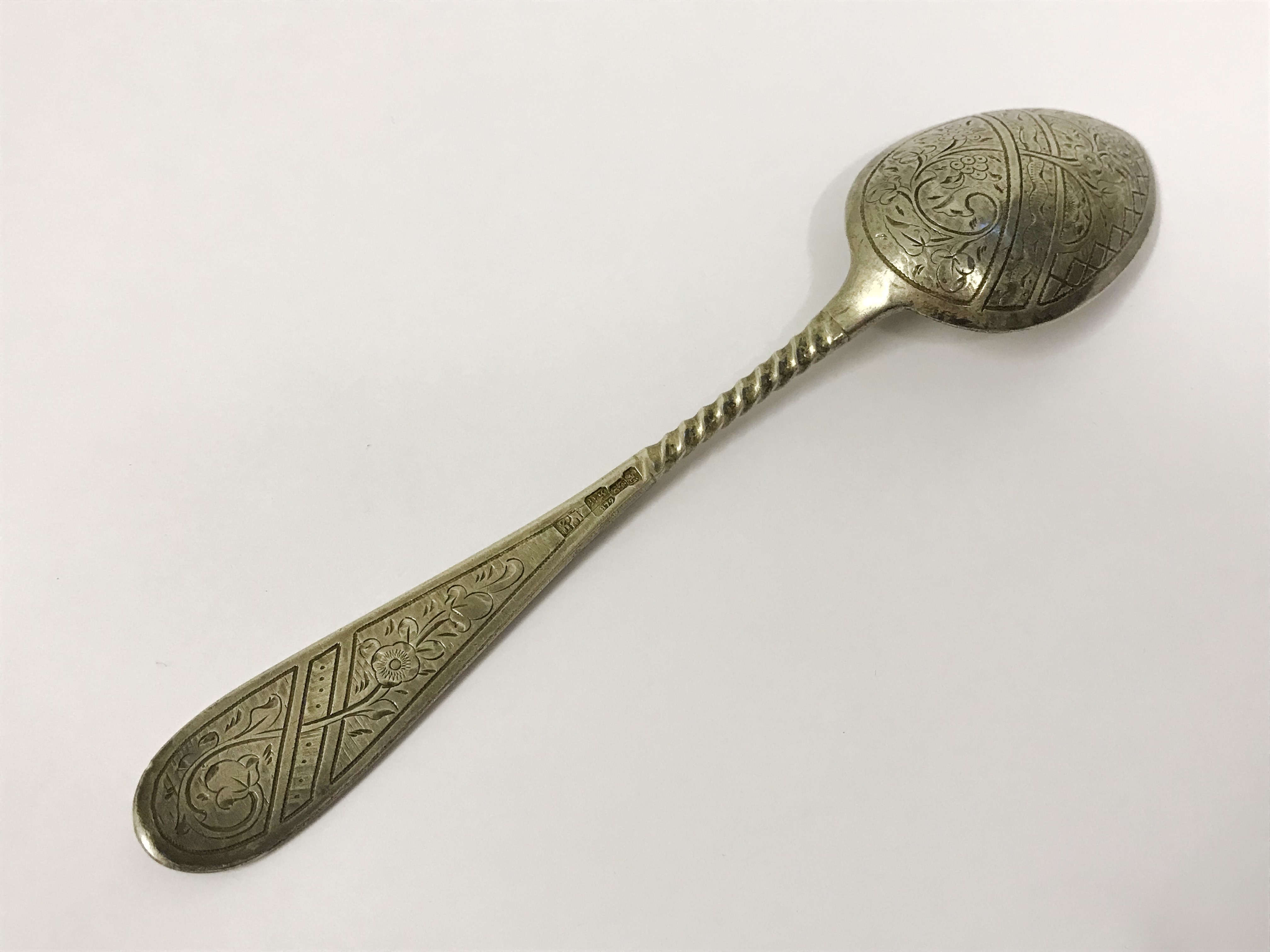 ANTIQUE IMPERIAL RUSSIA HALLMARKED 84 SILVER SPOON 1879 - Image 5 of 5