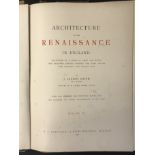 Renaissance Architecture in England - 2 volumes