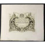 Proof of 1902 Invitation for Coronation Celebration at Guildhall by Lord Mayor Sir Joseph Dimsdale