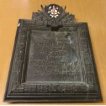 Large Bronze Plaque Commemorating the National Provincial and Union Bank of England WWI