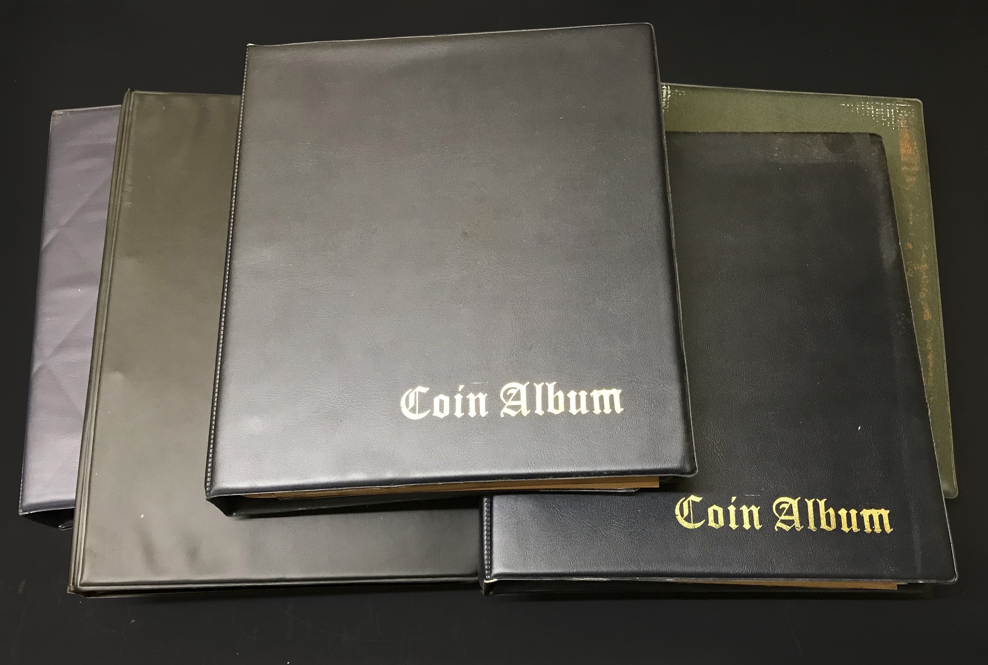 5 albums of coins including silver