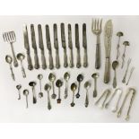 SELECTION OF SILVER CUTLERY (THIRTY-FOUR ITEMS)