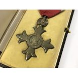Boxed MBE Medal