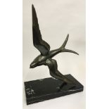 Art Deco style Bronze figurine of Bird