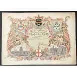 Proof of 1893 Invitation for Banquet at Guildhall by Lord Mayor George Tyler