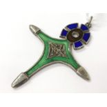 Vintage Enamel Brooch