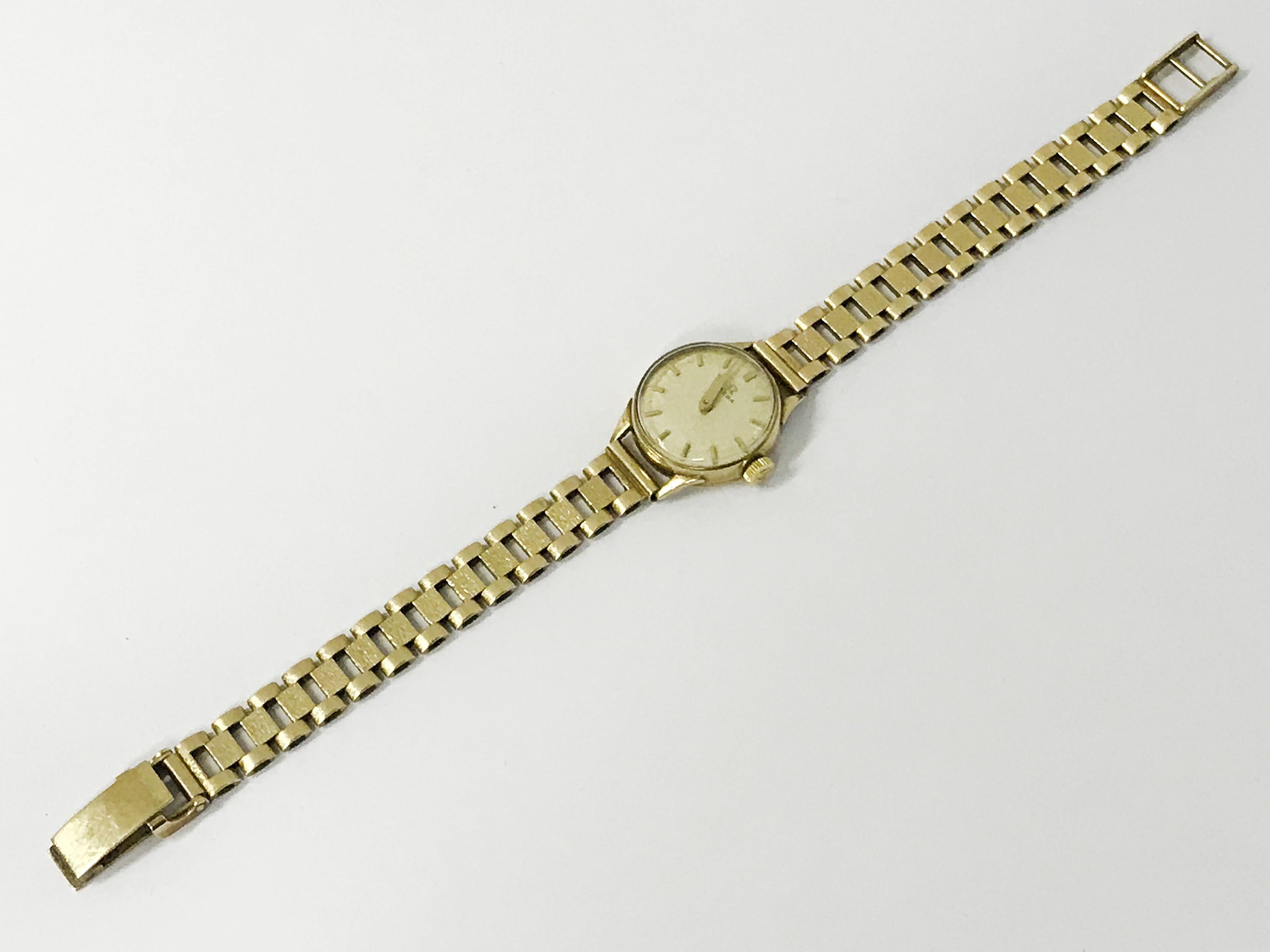 9ct GOLD WRISTWEAR WATCH BY OMEGA - Image 3 of 5