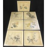 Group of Chinese Watercolour Prints to include some from Bamboo Studio