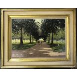 Roy Petley Signed Oil on Canvas - Green Park