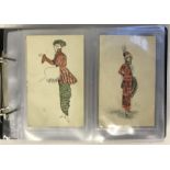 40 Handmade Vintage postcards - Stamp Montage - Subject Women