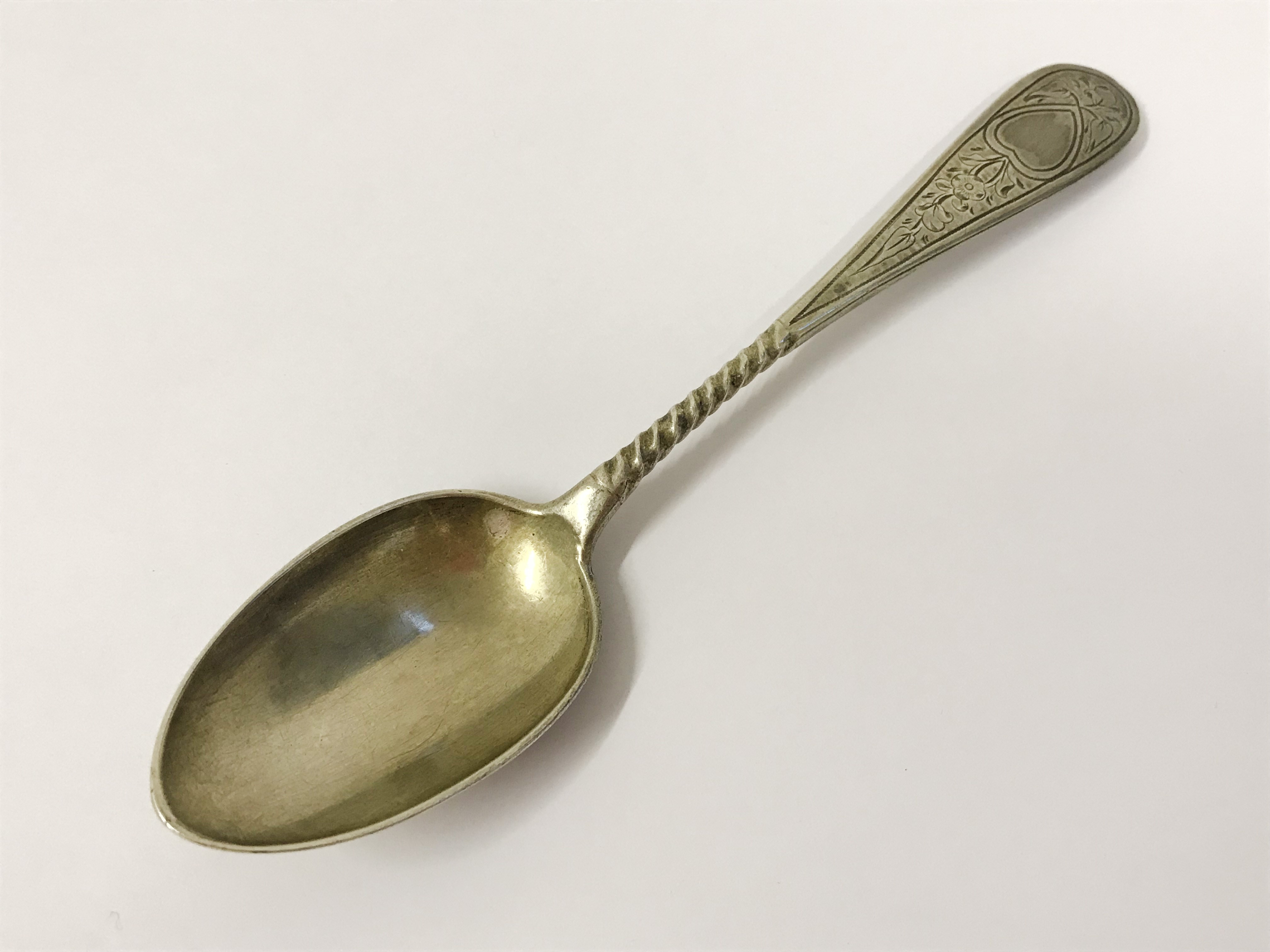 ANTIQUE IMPERIAL RUSSIA HALLMARKED 84 SILVER SPOON 1879 - Image 3 of 5