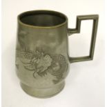 CHINESE VINTAGE PEWTER TANKARD SHAOQING WU-XING-RONG