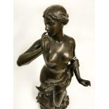 BRONZE FIGURE OF AMPHITRITE SIGNED DEPLECHIN