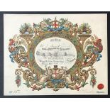 Three Proofs of 1862, 1863 & 1864 Invitation for Banquet at Guildhall by Lord Mayor