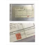 Collection of Antique and later Certificates of Birth, Wedding and Death