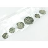 SMALL GROUP OF HAMMERED COINS