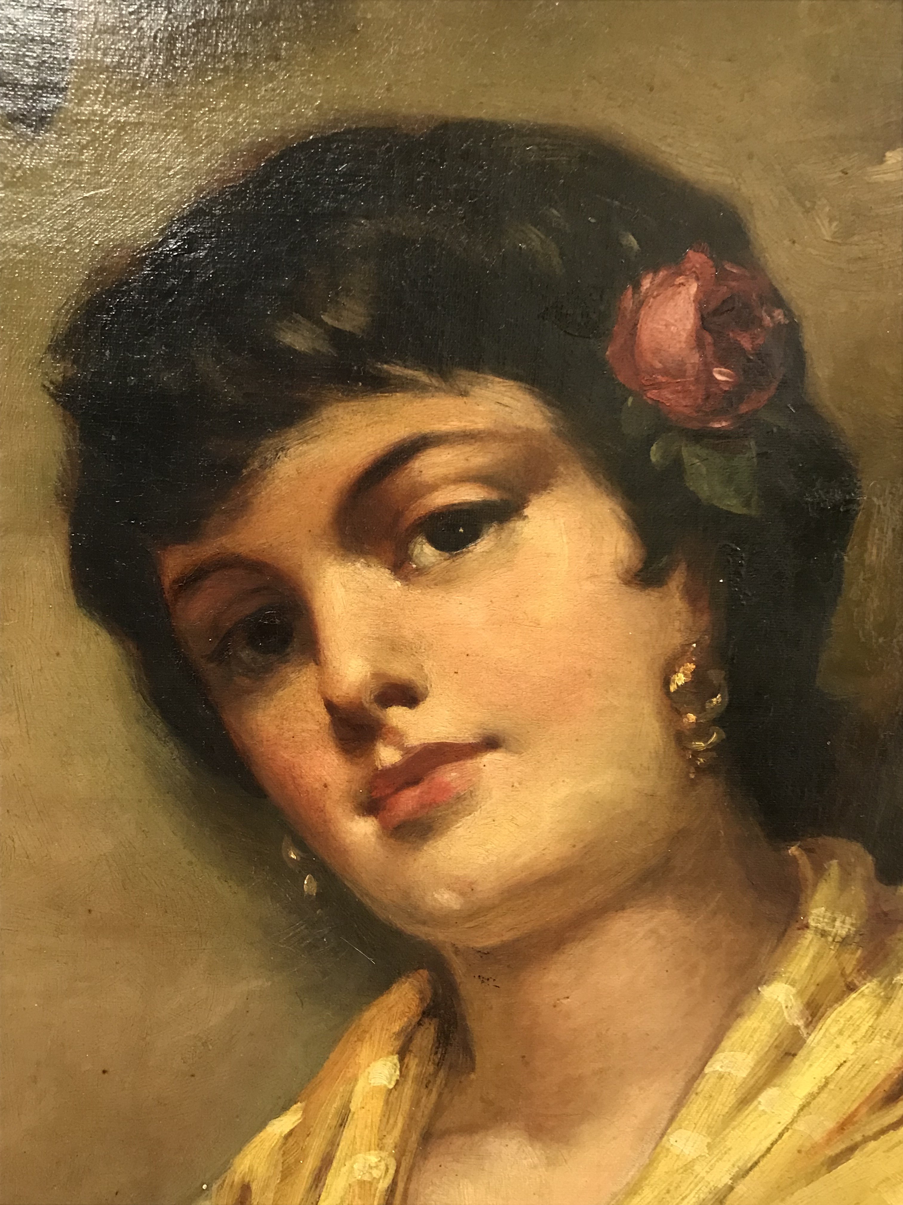 R H Craig fl1880s Scottish. Oil on canvas. “A Spanish Beauty” - Image 3 of 4