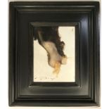 RECLINING NUDE I SEMI-SHADE SIGNED LIPKING (JEREMY LIPKING) PAINTING OIL ON BOARD