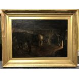 Follower of Sir George Pirie 1867-1946 Oil on canvas “Horses in a Barn”