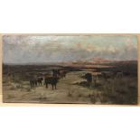 Sidney Pike 1880-1901. British. Oil on canvas. “Cattle in a Highland Landscape