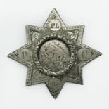 1869 HALLMARKED SILVER STAR MEDAL by HENRY WILLIAM CURRY