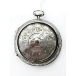 LARGE SILVER WILTER 3754 POCKET WATCH