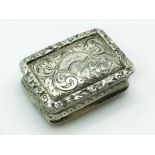 ANTIQUE SILVER VINAIGRETTE 1831