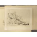 SELECTION OF FOUR ETCHINGS