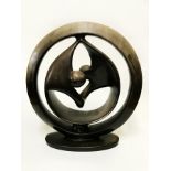 AFRICAN SOAPSTONE CARVING "ETERNAL LOVE"