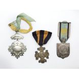 GROUP OF THE MASONIC MEDAL AND TWO OTHERS INCLUDING SILVER