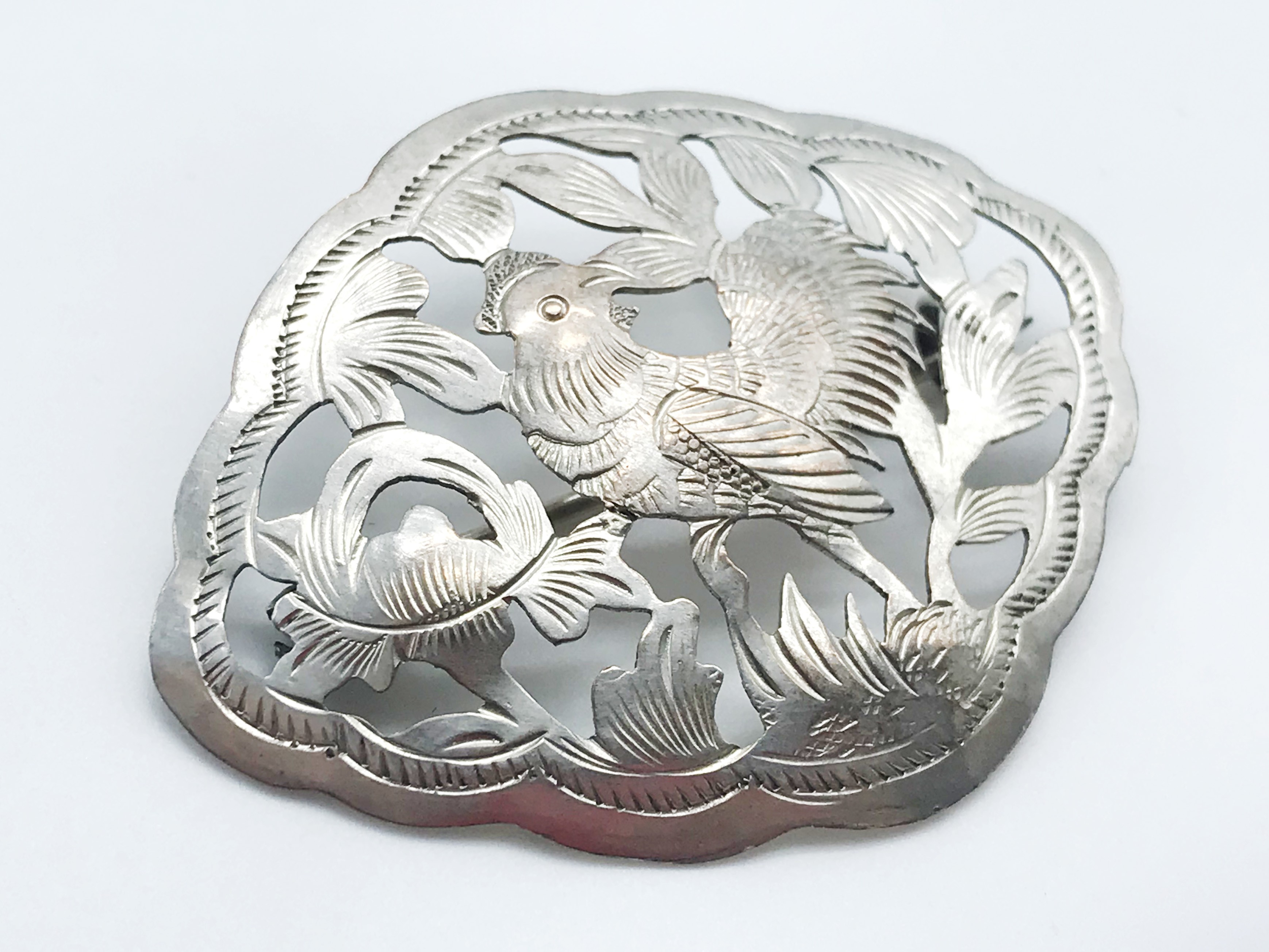 SILVER BROOCH - COCK - Image 2 of 4