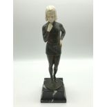 GEORGE SCHRIMPF BRONZE ART DECO FIGURE