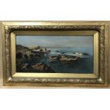 Frank Thomas Carter 1853-1934. Oil on canvas. “On the Marsden Coast – South Shields”