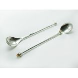 PAIR OF GRAHAM LEISHMAN STEWART SILVER SPOONS