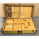 LOUIS VUITTON EARLY 20th CENTURY VINTAGE STEAMER WARDROBE TRUNK SERIAL NUMBER 048728