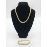 LAKE PEARL NECKLACE AND BRACELET