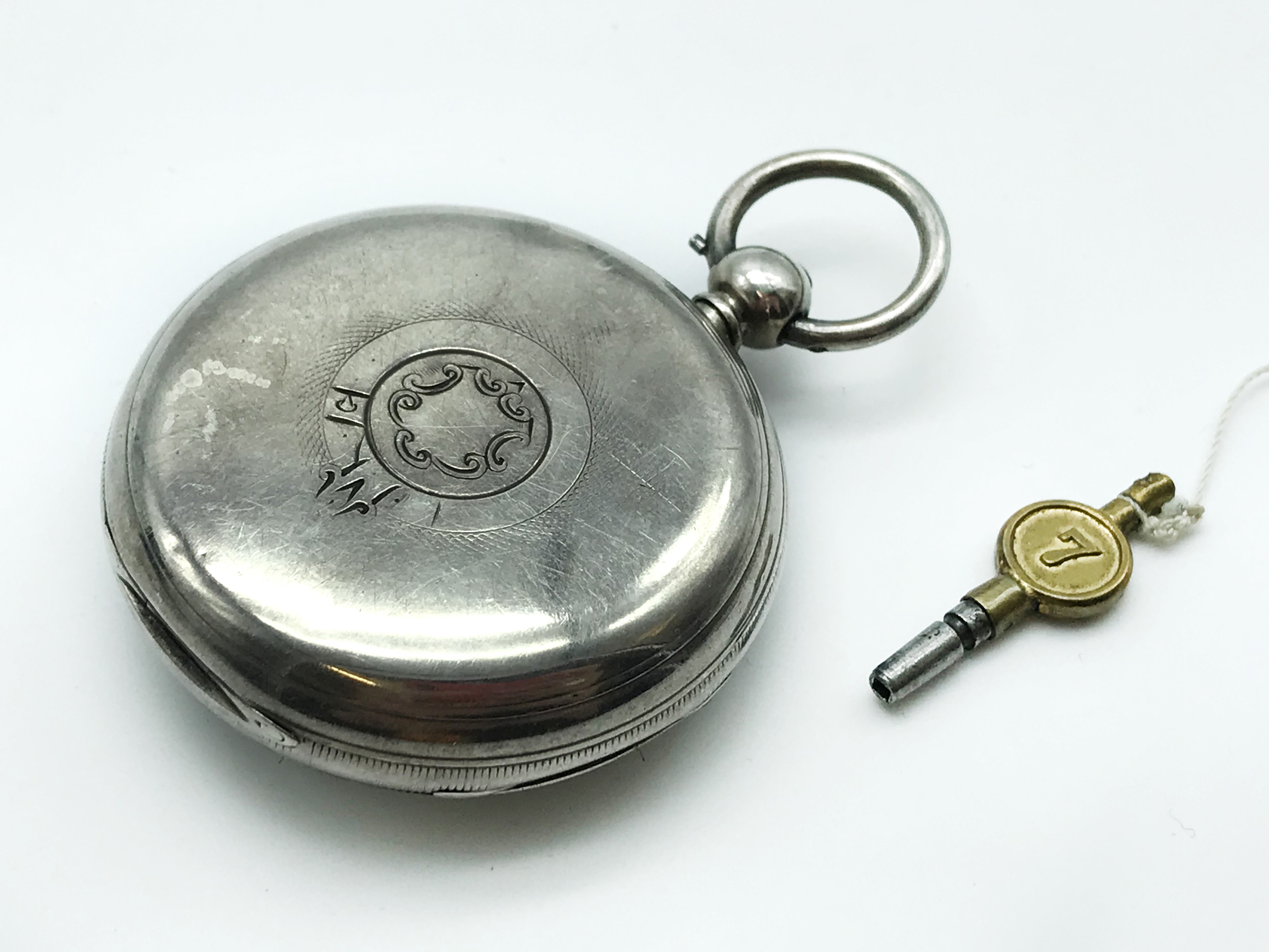 J W BENSON 1860s SILVER POCKET WATCH - Image 4 of 7