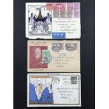 THREE ILLUSTRATED COMMEMORATIVE ENVELOPE - INDIA