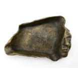 UNUSUAL BRONZE PIN TRAY WITH FACE