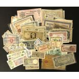 SMALL COLLECTION OF VARIOUS USED BANKNOTES