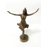 BRONZE FIGURE OF BALLERINA