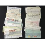 SMALL COLLECTION OF RECEIPTS WITH REVENUE STAMPS ON THEM