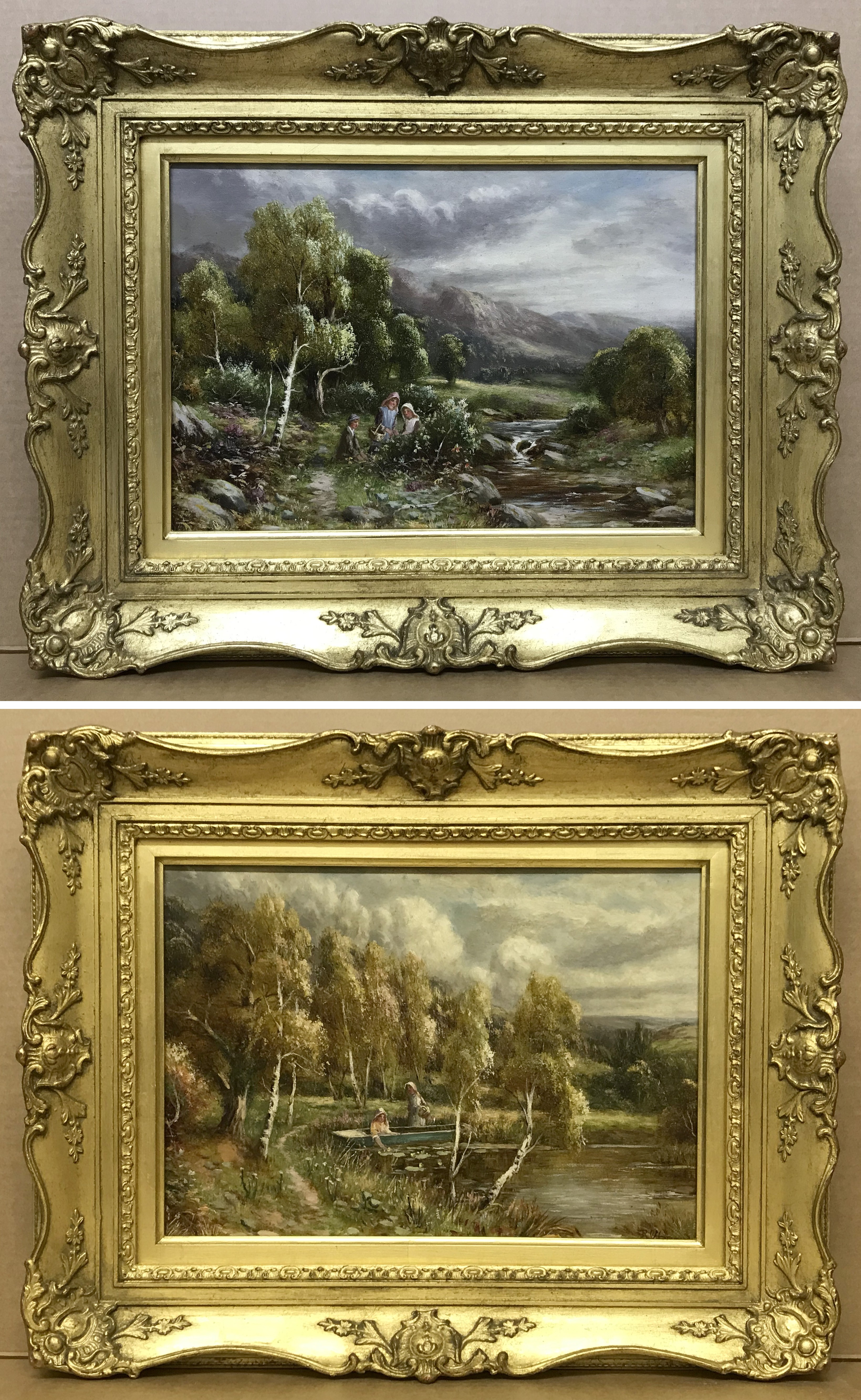 Robert John Hammond 1882-1911. English. Pair of oils on canvas.