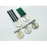 FIVE MILITARY MEDALS OF INDIA