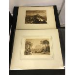 J M W TURNER PAIR OF ENGRAVINGS - LOT 6