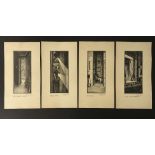 FOUR SIGNED ENGRAVINGS BY PETER BAX