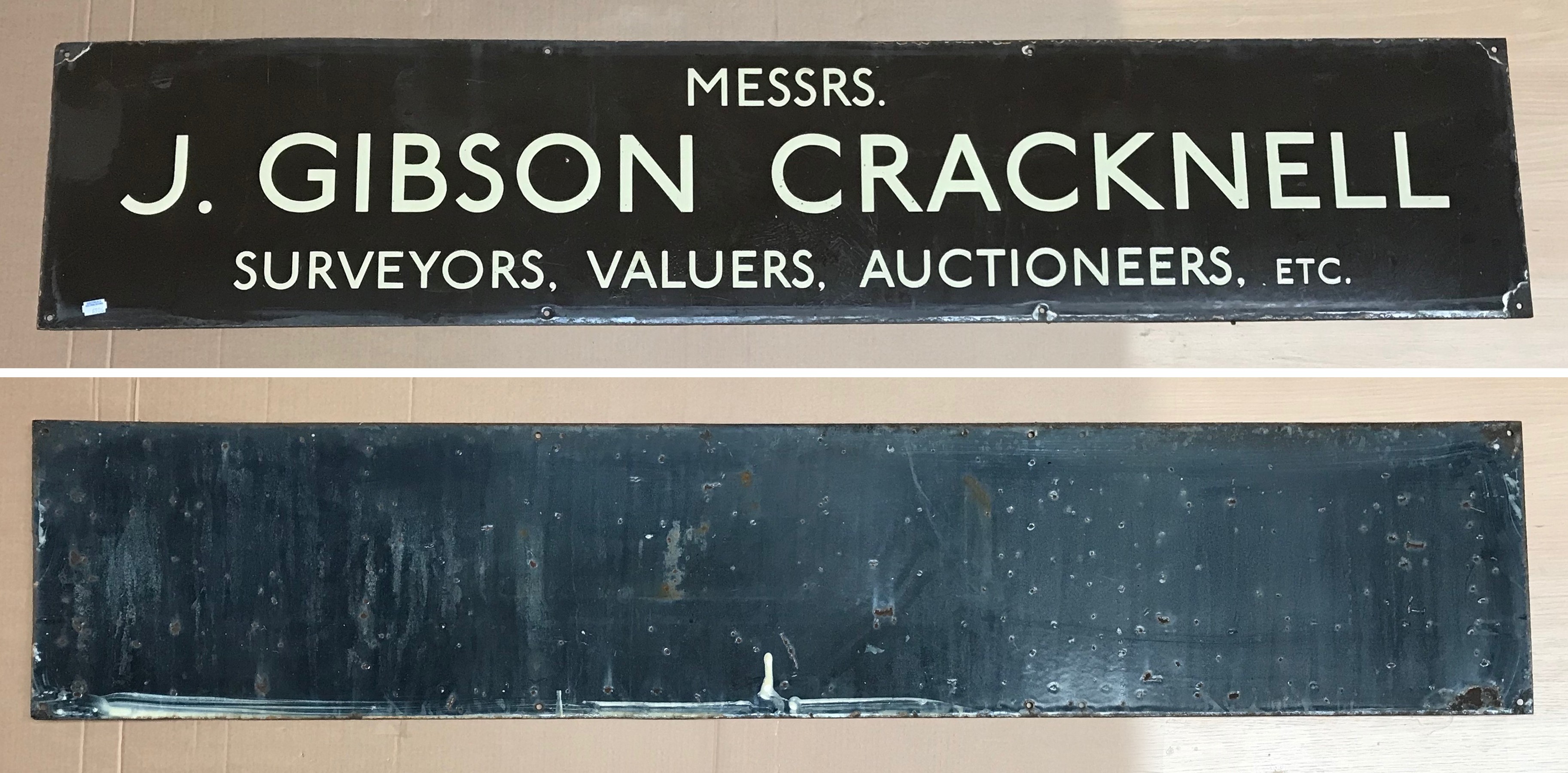 TWO CRACKNELL'S ENAMEL SIGNS - Image 2 of 12