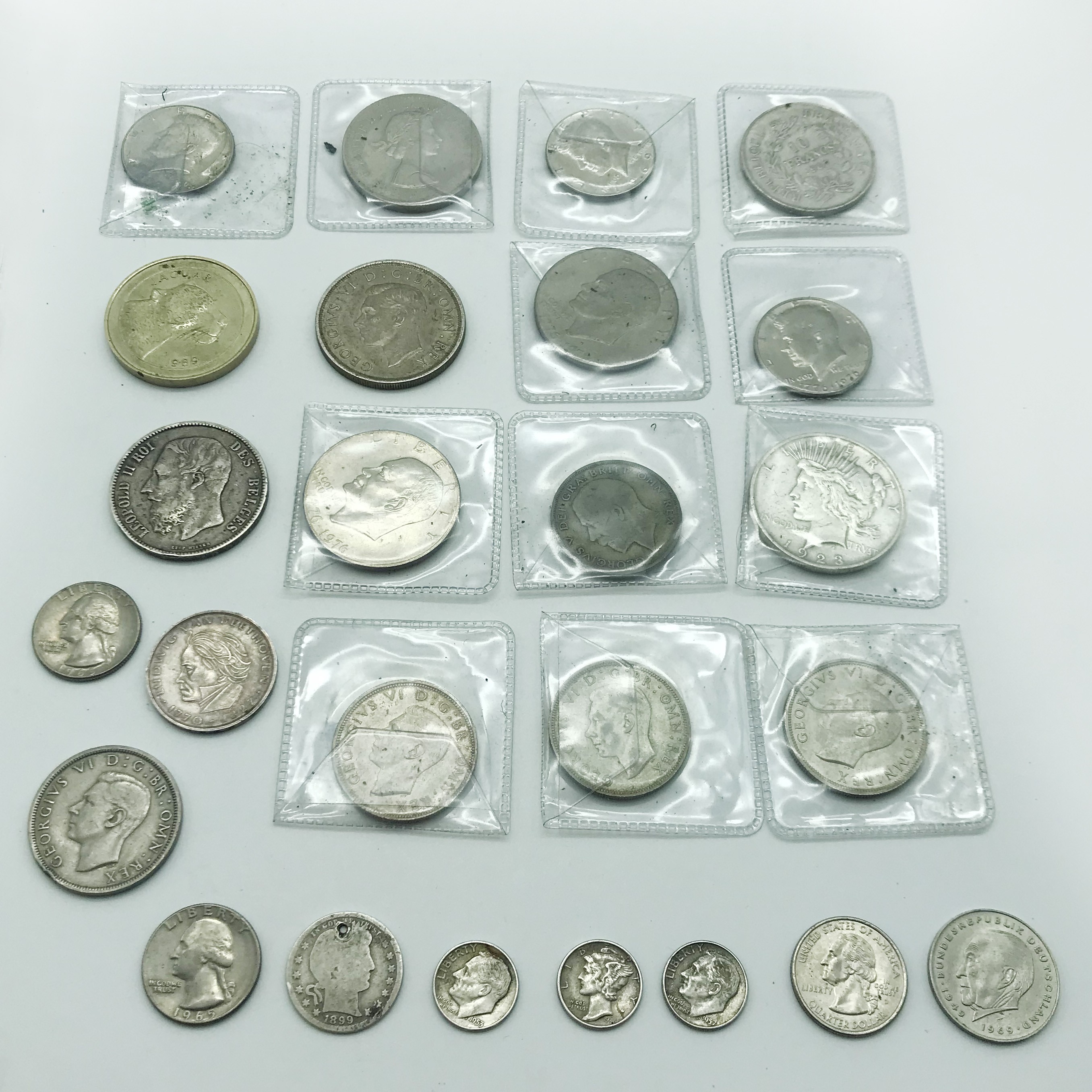 SMALL COLLECTION OF COINS INCLUDING SOME SILVER - Image 4 of 10