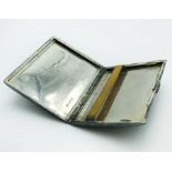 HALLMARKED SILVER CIGARETTE CASE