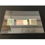 1920 BELGIUM OLYMPIC SET OF 3 STAMPS - SPECIMEN